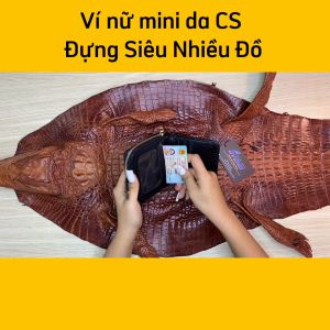 Ví nữ mini Da cá sấu ĐỰNG SIÊU NHIỀU ĐỒ!