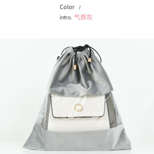 Luxury Bag Storage Organizer Cotton Dustproof Protective Traveling Leather Purse Transparent Foldable Clothing Accessories Bag