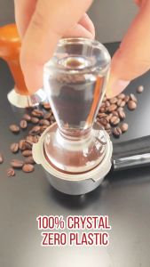 LAHOME Premium Crystal Clear Espresso Tamper 51mm Tamping Excellence with 100% Crystal Precision