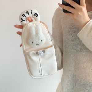 Miffy | Hộp Đựng Bút Chì Có Dây Rút Dung Tích Lớn Miffy Túi Đựng Văn Phòng Phẩm Cầm Tay Di Động Dành Cho Học Sinh Trung Học