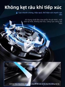 MONLEYTA | Máy tỉa râu điện tử chính hãng của Đức Máy tỉa râu bằng thép không gỉ cho nam Quà tặng cho bạn trai Thiết bị vệ sinh nam