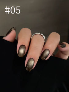 WS 10ML 1-16 ชิ้น 2025 ยาทาเล็บเจลลายตาแมวสไตล์ใหม่ ลู่หลาน เมืองโบราณ สีดำ ช็อกโกแลต อำพัน เม็ดแก้วคุณภาพสูง