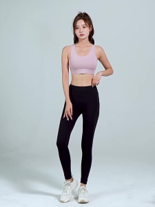 High Impact Sports Bra Push Up Fixed Chest Pad Adjustable Back Buckle Patchwork for Women Gym Running Workout Yoga Bra