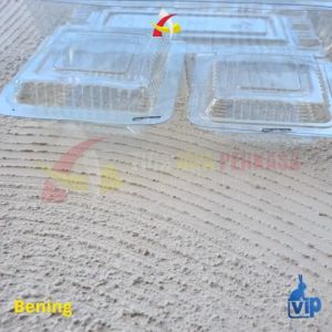 Mika 6 / Mika Plastik 6GS VIP / Mika Plastik 8x8x3 Mika Kemasan Trangbulan Kue Roti 1pcs isi 100pcs