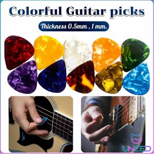 Need 0.5mm 1mm Guitar Pick Colorful Picks For Bass Electric & Acoustic Guitars
