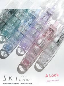 Oval Sky Series Correction Tape Smooth Gliding High Capacity Replaceable Core Middle School Student Use Taiwan Business Supplies