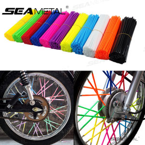 SEAMETAL Bicycle Wheel Spoked Protector Wraps 24cm Wheel Rim Spoke Wrap Kit For Motorcycle Bike Decoration Accessories
