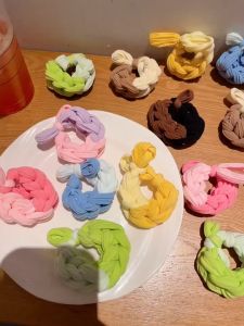 Cột tóc thun vải thắt bím dày dặn phối nhiều màu sắc trẻ trung chắc chắn CT24