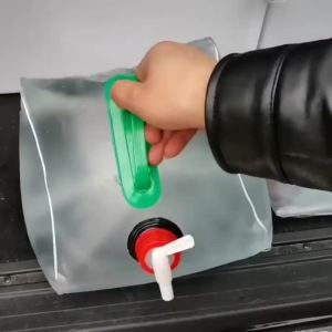 10L/20L Outdoor Folding Water Bag Large Capacity Portable Water Bag Big Container Kettle Plastic Bucket Camping Equipment Supply