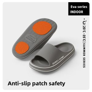 MONLEYTA | Anti-Slip Thick-Heeled Slippers For Men And Women Indoor Home Bathroom Summer New Style Outdoor Wearable Slip-On EVA Material