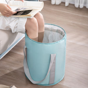Collapsible Foot Bath Basin Portable Foot Soak Tub with Handle Easy to Carry Folding Foot Tub for Soaking Feet Multifunctional Bucket for Camping Washing Storage Bucket Foot Spa