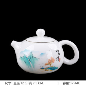 Bộ Ấm Trà Xishi Bằng Sứ Thủ Công Trắng Dehua Yulan Bộ Pha Trà Bằng Gốm Sứ Gongfu Có Bộ Lọc Để Sử Dụng Tại Nhà