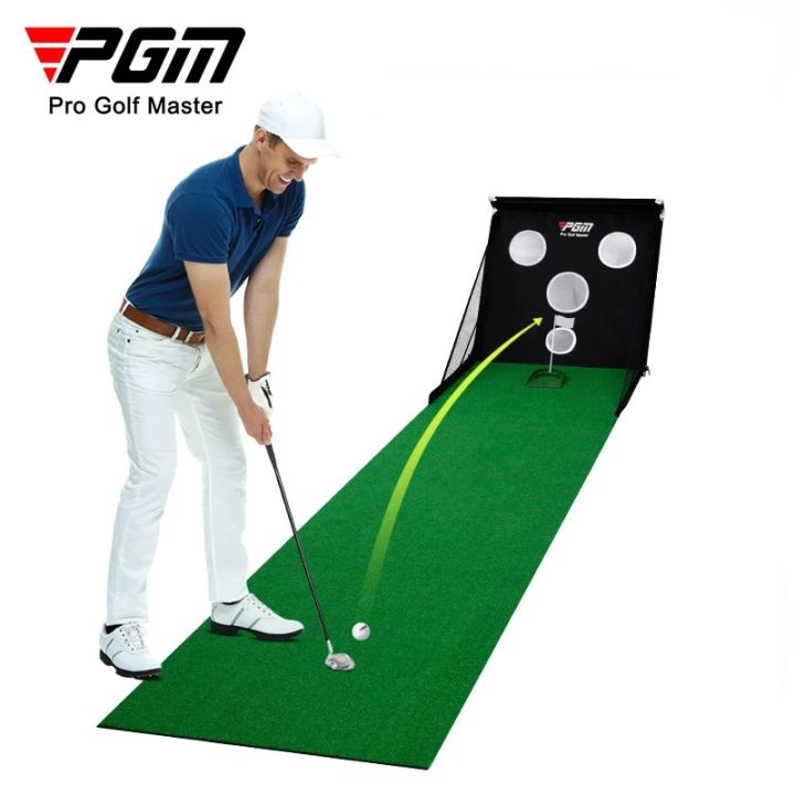 PGM Multifunction Golf Putter Chip Exerciser with Portable Practice Net