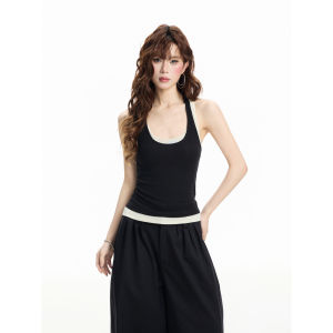 EVPGB | Stylish U-neck Racerback Crop Tank Top Sleeveless Summer Outfit