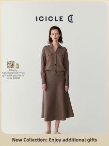 ICICLE | Eco-friendly Non-dyed Wool Half Skirt