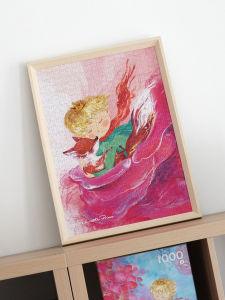 Solid Wooden Puzzle Frame 1000 Pieces 50x70cm Original Painting Mounting Minimalist Fashion 500 Pieces 38x53cm