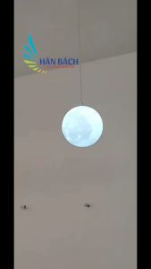 [VỪA RẺ - VỪA ĐẸP] Đèn mặt trăng bóng đèn treo nhà hàng hiện đại đèn trang trí phòng ăn quầy bar đèn phòng ngủ đèn trần hình cầu led HÂN BÁCH