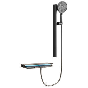 DXD | Simple Bathroom Pressure Boosting Showerhead Set Piano Key Style