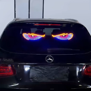Car dynamic Demon Eye Expression Car Sticker LED Display Truck Front and Rear Glass Lights