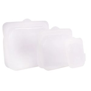 Reusable Food Grade Silicone Fresh-keeping Bag Freezer Food Container Leakproof Fresh Keeping Bags Home Separate Sealing Bags