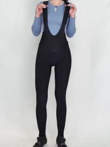 YKYWBIKE Nữ Giữ Nhiệt Ấm Áp Trang Bib Quần Mùa Đông Đi Xe Đạp Quần Dài Lưng Thun Xe Đạp Đường Bộ Đi Xe Đạp Quần Áo