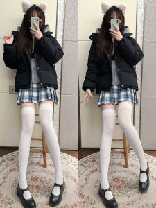 ถุงเท้าข้อสั้นสีดำบางเฉียบสำหรับผู้หญิงในช่วงฤดูร้อน ถุงเท้าผ้าไหม JK ถุงเท้าข้อยาว ถุงเท้าข้อสั้น ถุงเท้าครึ่งแข้ง ถุงเท้าครึ่งแข้ง