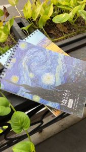 [READY] Aimilo Sketchbook A4 Aesthetic Buku Gambar Vertikal Jilid Spiral 45 Lembar/90 Halaman
