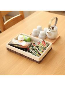 Woven Home Storage Box Desktop Miscellaneous Items Box Entrance Key Coin Storage Box Coffee Table Tissue Box Living Room