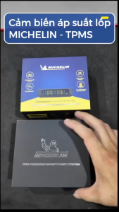 Bộ Cảm biến áp suất lốp ô tô van trong Michelin pin năng lượng mặt trời hoặc sạc usb BH 3 năm