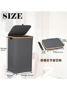 Japanese Style Foldable Dirty Clothes Basket Bedroom Bathroom Fabric Organizer for Toys Snacks Storage Household Use