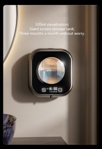 Wall Mounted Automatic Soap Dispenser with Large Capacity Non-contact Rechargeable Sensor Kitchen with LED Intelligence Cleaning