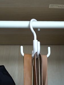 4 in 1 Creative Hook Hanger 360° Rotating Four-claw Hook Clothes Pants Bag Storage Hook Tie Scarf Belt Hanger Home