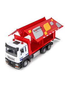 Mô Hình Xe Tải Container Có Hiệu Ứng Ánh Sáng Và Âm Thanh Cho Trẻ Em Quà Tặng Sinh Nhật Xe Mô Phỏng Chạy Bằng Sức Đẩy