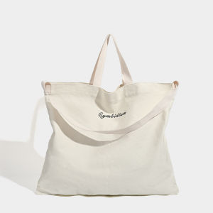 New French Style Simple Canvas Commuter Bag Lazy Fashion Shoulder Bag Thickened Handbag for Students Class And Women