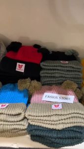 Topi Kupluk Bayi Pompom Rajut Laki-Laki & Perempuan Karakter Mickey Mouse Usia 3 Bulan Sampai 2 Tahun