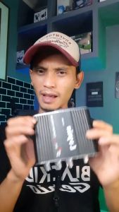 DIKIRIM CEPAT LVPIN Mini HiFi Stereo Amplifier Treble Bass Booster 12V  Power Speaker Karaoke Mic -
