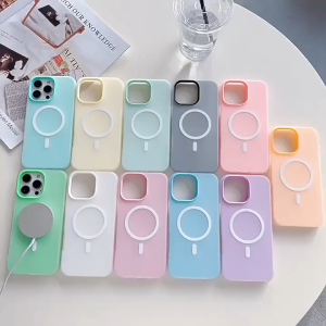 Case Frosted Magnetic Casing Magnetic Magsafe Shockproof Macaron candy Compatible for iPhone 11 IPhone 11pro Iphone 11promax Iphone 12 Iphone 12pro Iphone 12 promax Iphone 13 Iphone 13pro Iphone 13promax 14 15 Pro Max 16 16 plus 16 pro promax
