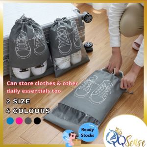 Travel Shoes Bag Shoe Organizer Storage Bag 防尘鞋袋 Large Capacity Drawstring Bag Non Woven Dustproof Beg Kasut Travel 旅行包