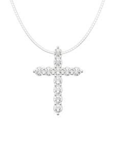 Dây Chuyền Hình Thánh Giá Hip Hop Không Giới Hạn Dành Cho Nam Trang Sức Thời Trang Bằng Thép Titan Màu Bạc Phong Cách Mỹ