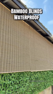 Natural Bamboo Roll Up Blinds 60-180cm Sun Protection Privacy Window Curtain for Balcony Office