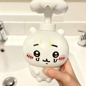 Bình Đựng Xà Phòng Hoạt Hình Chiikawa 500ml Dễ Thương Có Thể Tái Sử Dụng Dung Tích Lớn Vật Dụng Cần Thiết Cho Phòng Tắm Dành Cho Người Hâm Mộ Anime