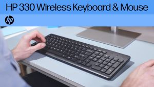 HP 330 Combo Wireless Keyboard and Mouse 2V9E6AA - BLACK