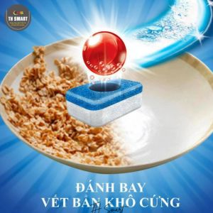 Combo Viên Rửa Bát FINISH Power Essential Hương Chanh Hộp 100 viên Muối Bóng Cho Máy Rửa Bát