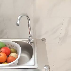 [PH Stock&COD]LUCK Kitchen Sink Stand Rack With Faucet 304 Stainless Steel Organizer Sink Stand Worktop Storage Cooking Gas Table Organizer Shelf With Wash Basin Pot Dish Rack Sturdy Space Saver