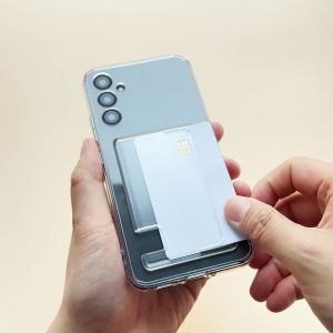 Ringke Fusion Card Compatible with Samsung Galaxy A34 5G Case Transparent Shockproof Bumper Cover with Built-in Card Holder with Wrist Strap