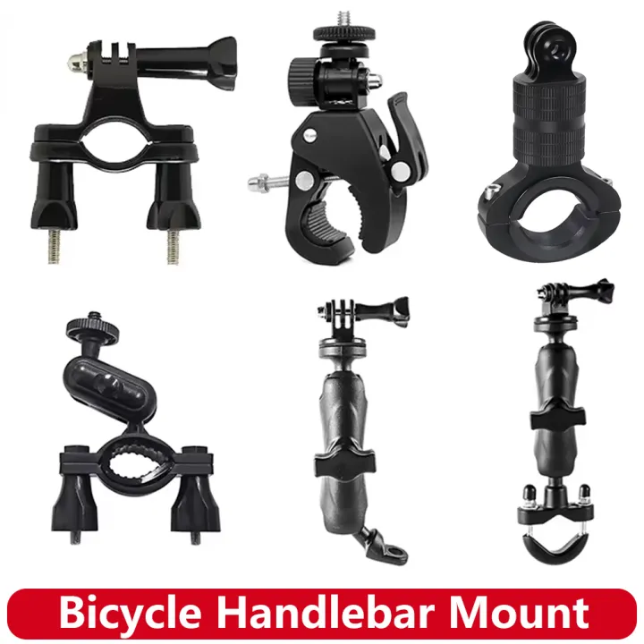 Bicycle Handlebar Mount Motorcycle Holder For Gopro Hero 13 12 11 10 9 8 SJCAM SJ4000 AKASO X5 insta360 DJI Osmo Action Camera