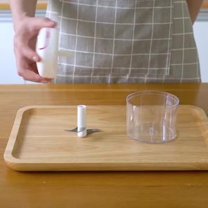 Blender Mini Tarik Portable/ Alat Bantu Potong Bumbu Dapur Manual Tarik/ Mini Chopper Serbaguna