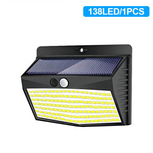 NEWSTYLE | 150/138/168 Solar Lights Outdoor Motion Sensor Wall Light 3 Modes Security Fence Light For Outside Yard Deck Garden
