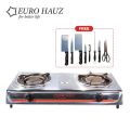 EuroHauz™ Stainless Steel Infrared Gas Stove with FREEBIES. 