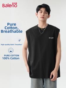 BALENO | Cotton Summer Black Versatile Sport Tank Top